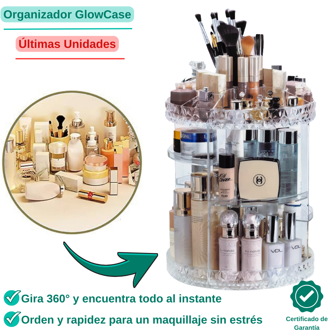 Organizador de Maquillaje 360º - Todo tu maquillaje en un solo giro
